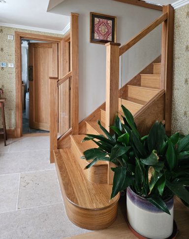 Oak staircase
