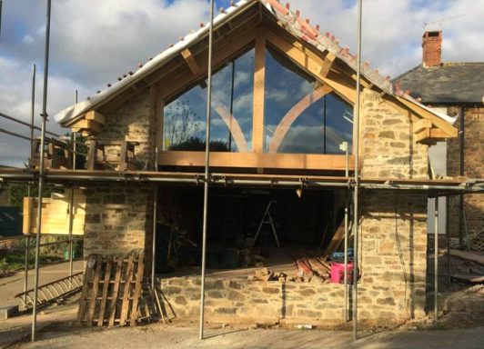 Oak and stone